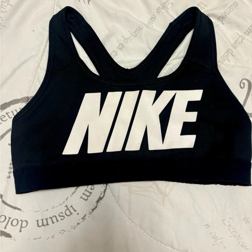 Nike Dri-Fit Fitted Women's Black  Sports Bra Compression